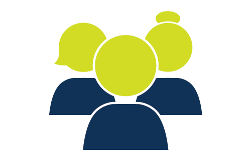 Illustration of people talking